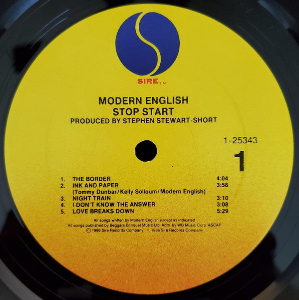 Modern English : Stop Start (LP,Album)