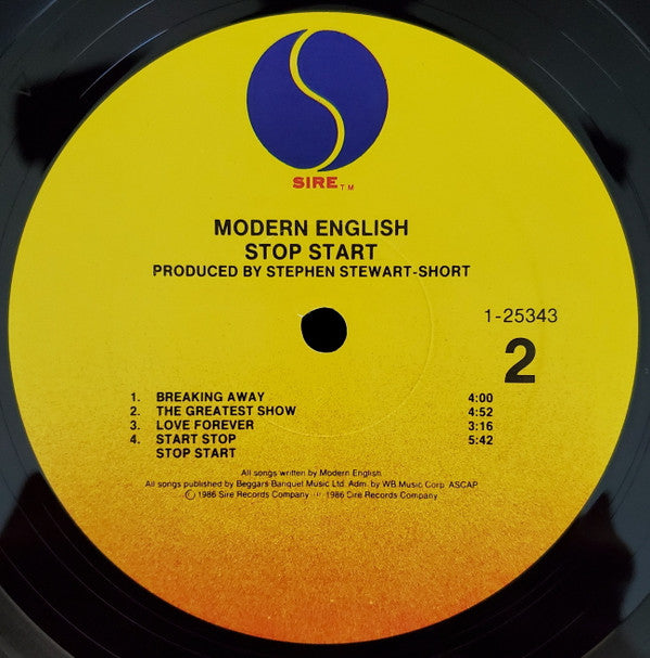 Modern English : Stop Start (LP,Album)