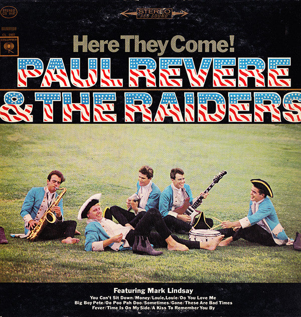 Paul Revere & The Raiders Featuring Mark Lindsay : Here They Come! (LP,Album,Stereo)