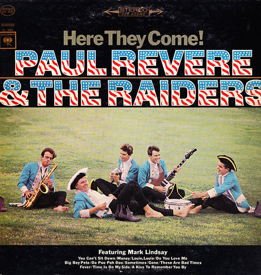 Paul Revere & The Raiders Featuring Mark Lindsay : Here They Come! (LP,Album,Stereo)