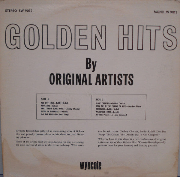 Various : Golden Hits (LP,Compilation,Stereo)