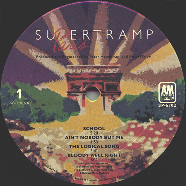 Supertramp : Paris (LP,Album)