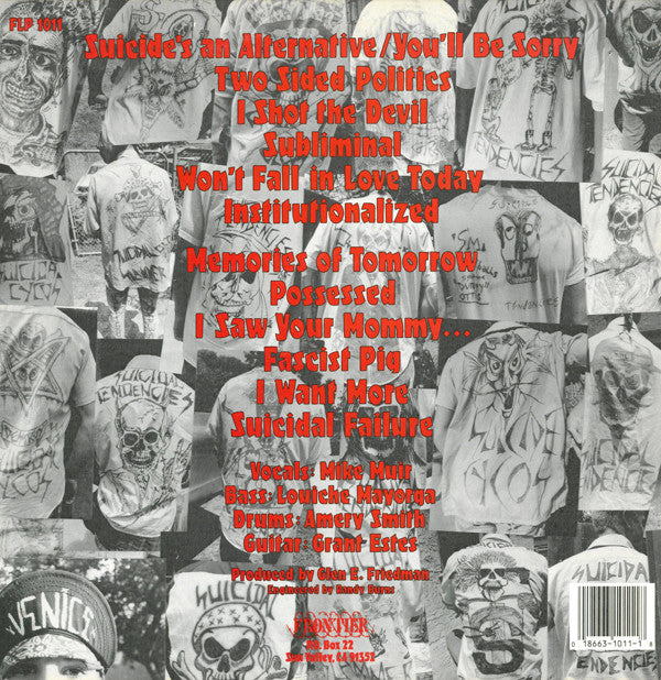 Suicidal Tendencies : Suicidal Tendencies (LP,Album,Reissue)