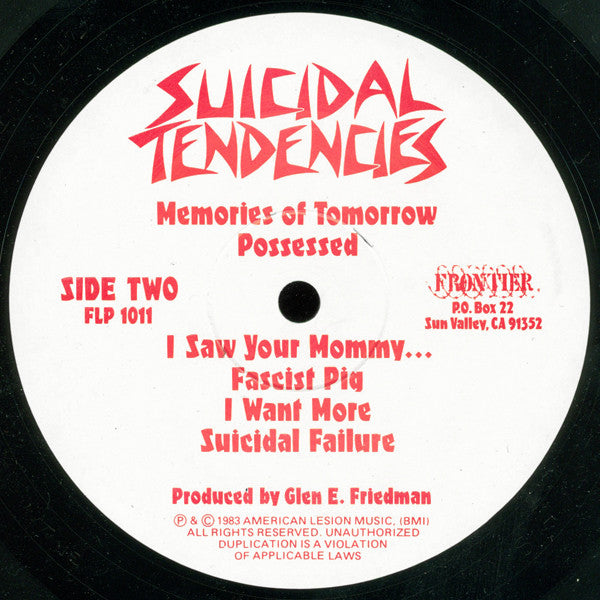 Suicidal Tendencies : Suicidal Tendencies (LP,Album,Reissue)