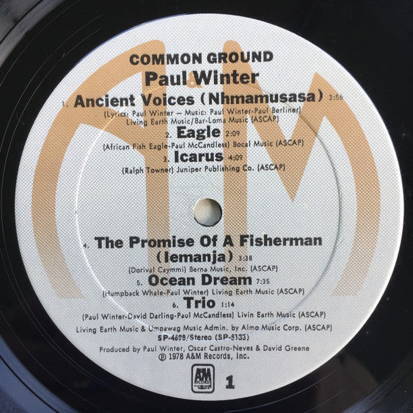 Paul Winter (2) : Common Ground (LP,Album,Stereo)