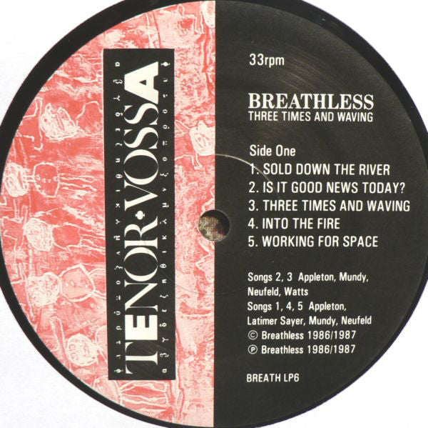 Breathless : Three Times And Waving (LP,Album)