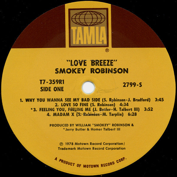 Smokey Robinson : Love Breeze (LP,Album)