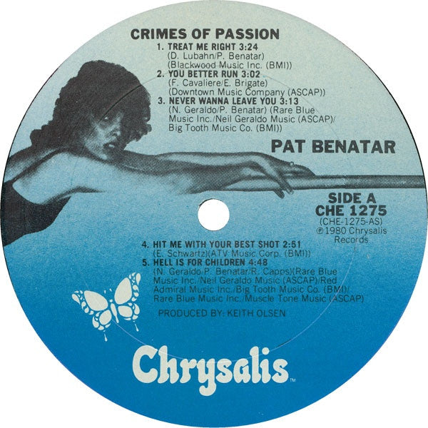 Pat Benatar : Crimes Of Passion (LP,Album)