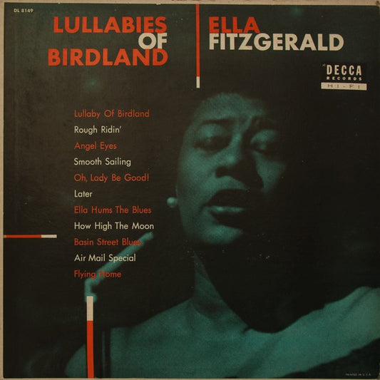 Ella Fitzgerald : Lullabies Of Birdland (LP,Album,Compilation,Styrene,Mono)