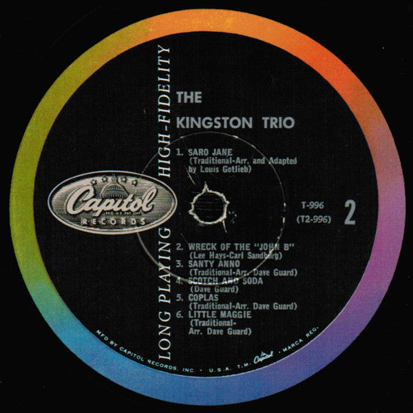 Kingston Trio : The Kingston Trio (LP,Album,Repress,Mono)