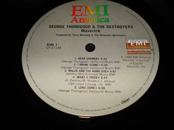 George Thorogood & The Destroyers : Maverick (LP,Album,Club Edition)