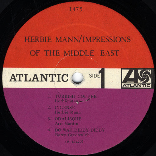 Herbie Mann : Impressions Of The Middle East (LP,Album,Mono)