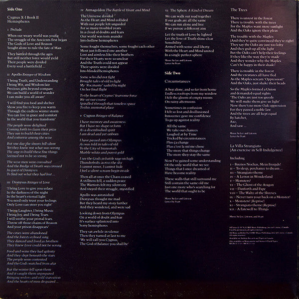 Rush : Hemispheres (LP,Album)