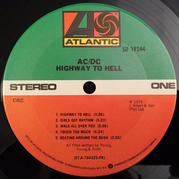 AC/DC : Highway To Hell (LP,Album,Club Edition)