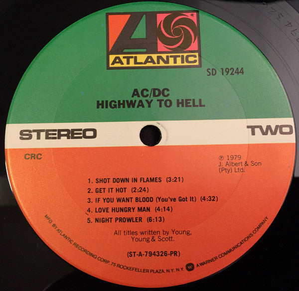 AC/DC : Highway To Hell (LP,Album,Club Edition)