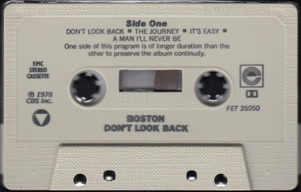 Boston : Don't Look Back (Album,Stereo)