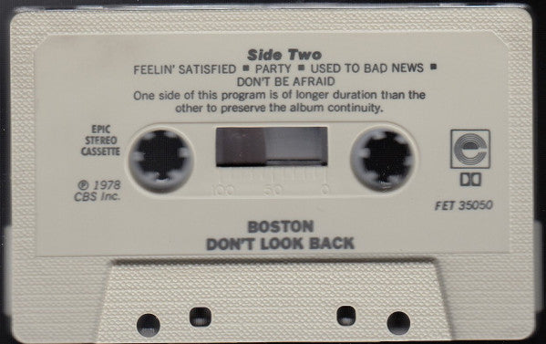 Boston : Don't Look Back (Album,Stereo)