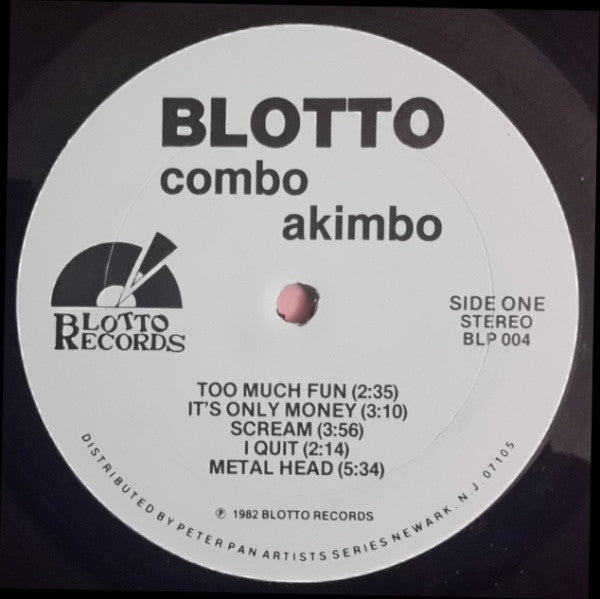 Blotto : Combo Akimbo (LP,Album)