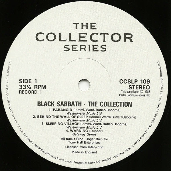 Black Sabbath : The Collection (LP,Compilation)