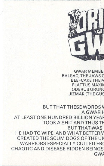 Gwar : Scumdogs Of The Universe (Album)