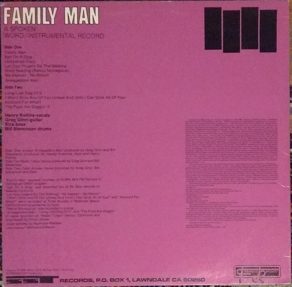 Black Flag : Family Man (LP,Album)