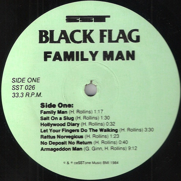 Black Flag : Family Man (LP,Album)