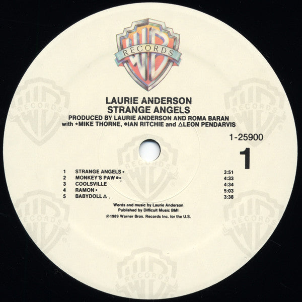Laurie Anderson : Strange Angels (LP,Album)
