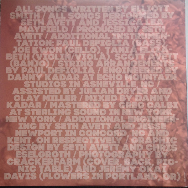 Seth Avett & Jessica Lea Mayfield : Sing Elliott Smith (LP,Album)
