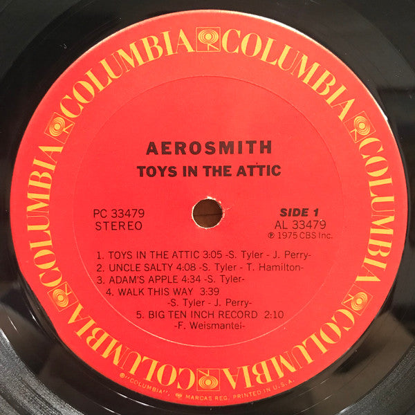 Aerosmith : Toys In The Attic (LP,Album,Stereo)