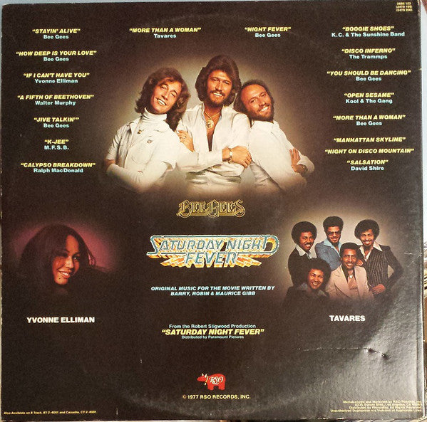 Various : Saturday Night Fever (The Original Movie Sound Track) (LP,Album,Compilation)