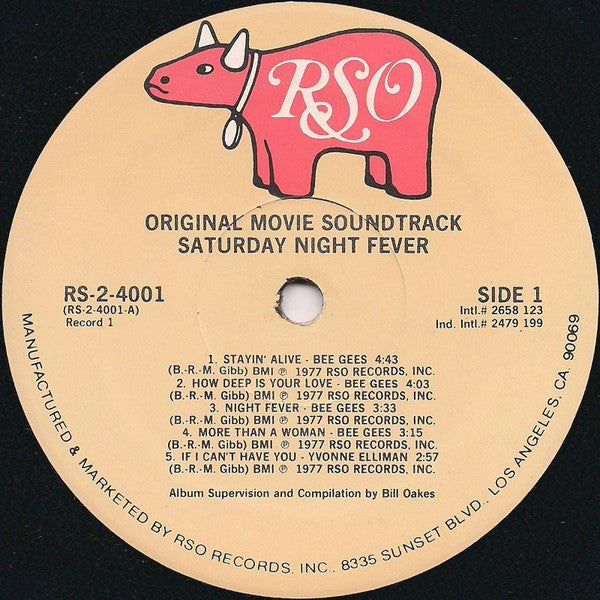 Various : Saturday Night Fever (The Original Movie Sound Track) (LP,Album,Compilation)