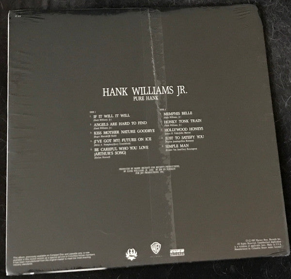 Hank Williams Jr. : Pure Hank (LP,Album,Club Edition)