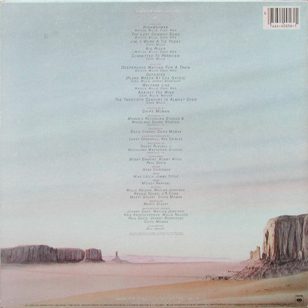 Waylon Jennings • Willie Nelson • Johnny Cash • Kris Kristofferson : Highwayman (LP,Album)