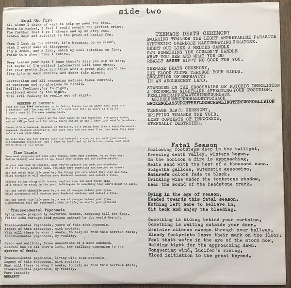 Long Knife : Meditations On Self Destruction (LP,Album)