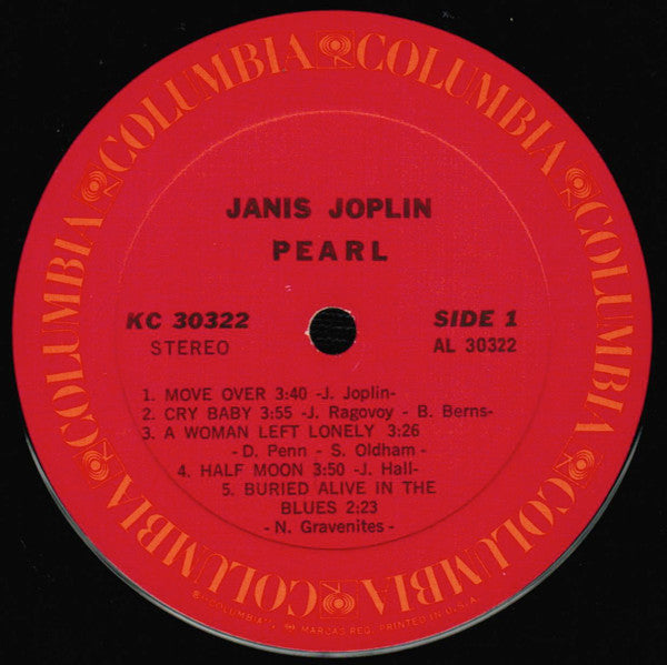 Janis Joplin : Pearl (LP,Album,Stereo)
