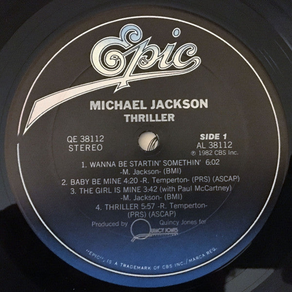 Michael Jackson : Thriller (LP,Album,Stereo)