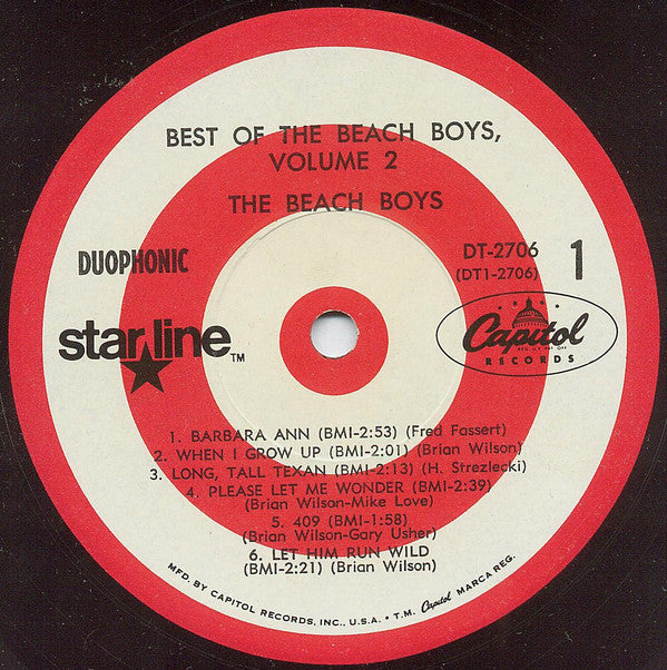 Beach Boys, The : Best Of The Beach Boys, Vol. 2 (LP,Compilation)