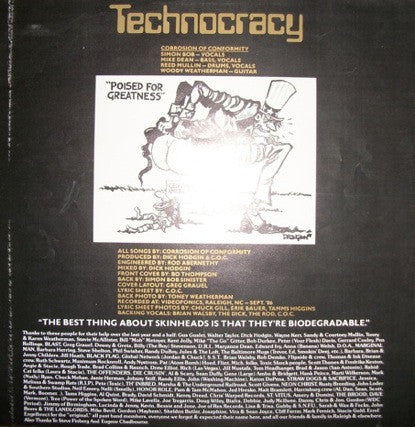 Corrosion Of Conformity : Technocracy (12",33 ⅓ RPM,EP,Stereo)