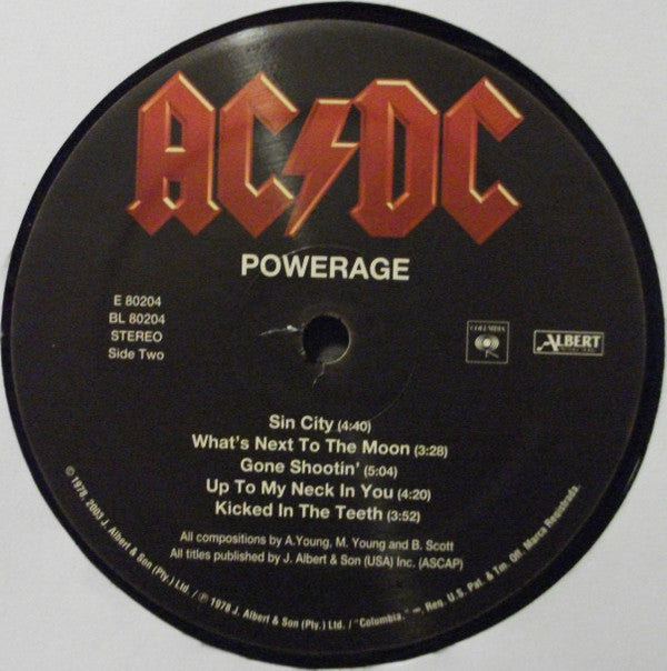 AC/DC : Powerage (LP,Album,Reissue,Remastered)