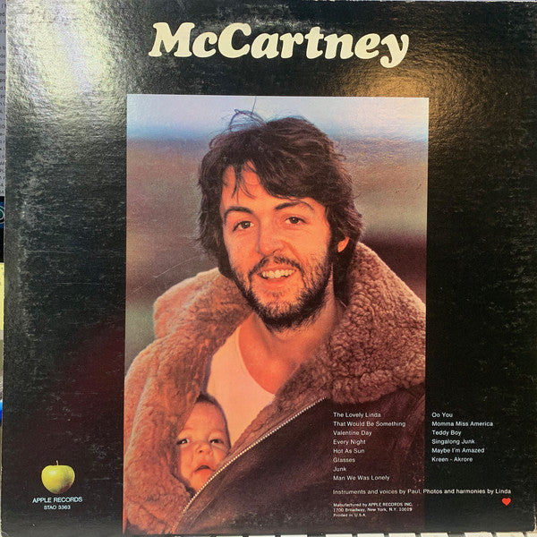 Paul McCartney : McCartney (LP,Album,Stereo)