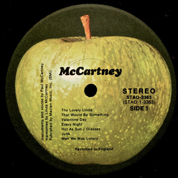 Paul McCartney : McCartney (LP,Album,Stereo)