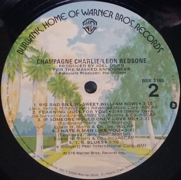 Leon Redbone : Champagne Charlie (LP,Album)