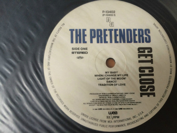 Pretenders, The = Pretenders, The : Get Close = ゲット・クロース (LP,Album)