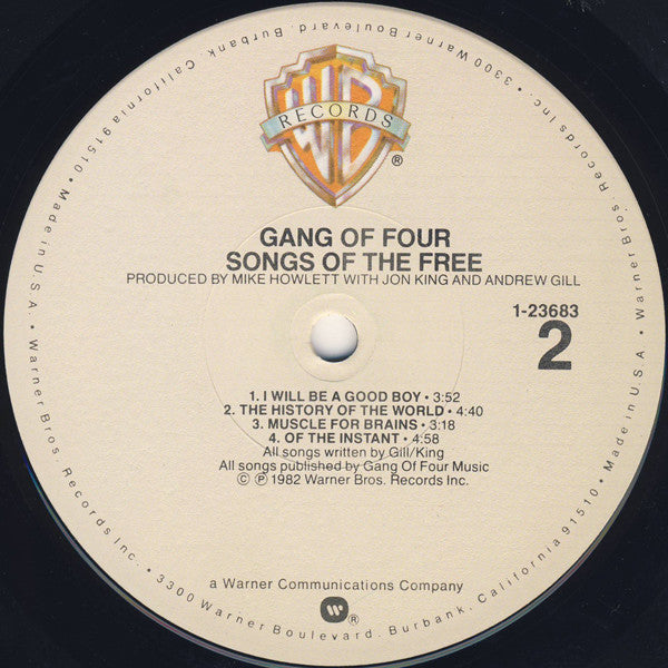 Gang Of Four : Songs Of The Free (LP,Album)