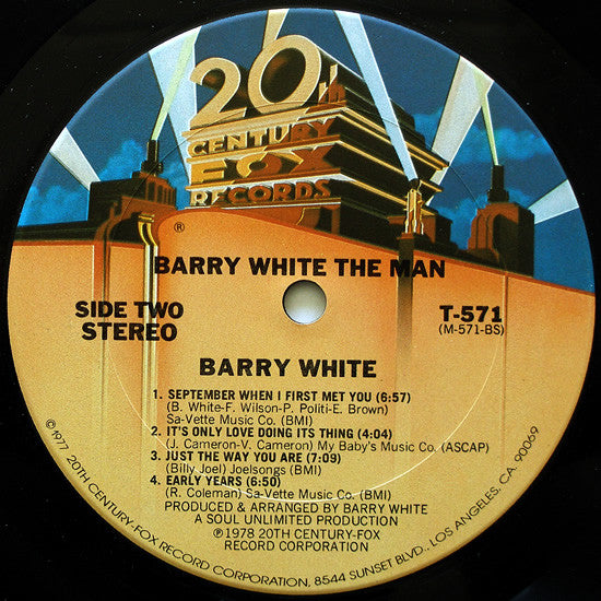 Barry White : Barry White The Man (LP,Album)