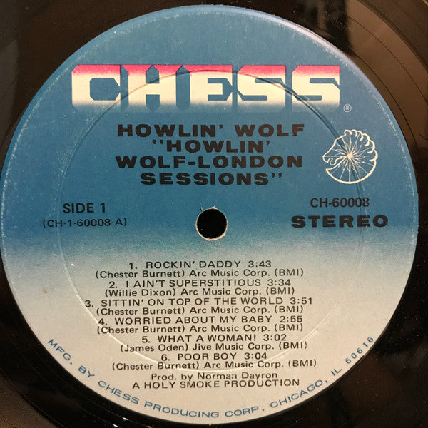 Howlin' Wolf : The London Howlin’ Wolf Sessions (LP,Album,Stereo)
