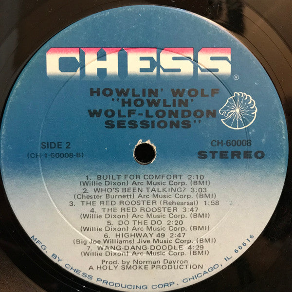 Howlin' Wolf : The London Howlin’ Wolf Sessions (LP,Album,Stereo)