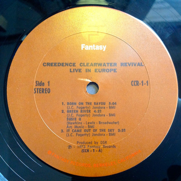 Creedence Clearwater Revival : Live In Europe (LP,Album,Stereo)