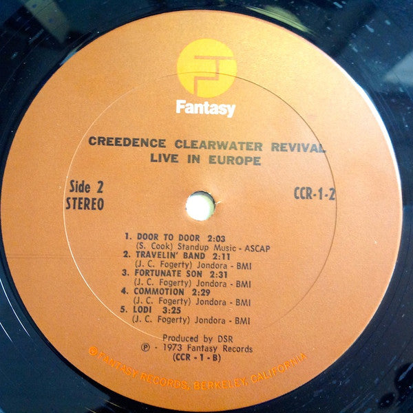Creedence Clearwater Revival : Live In Europe (LP,Album,Stereo)