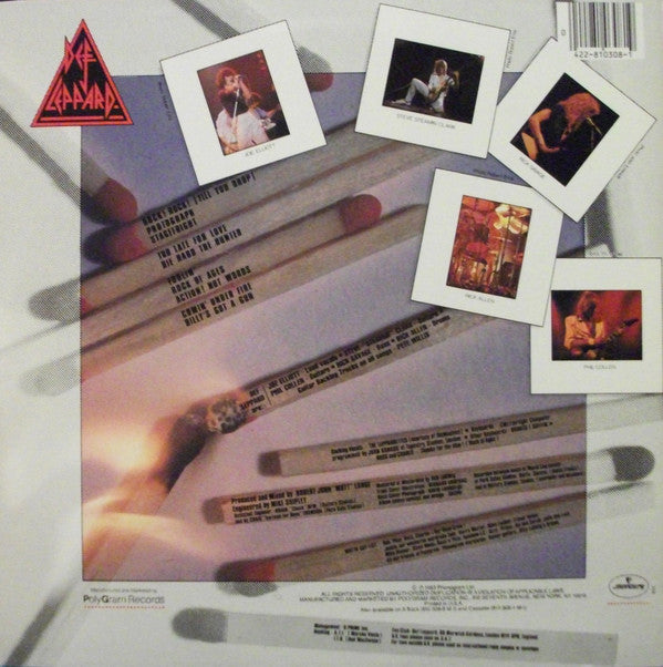 Def Leppard : Pyromania (LP,Album,Stereo)